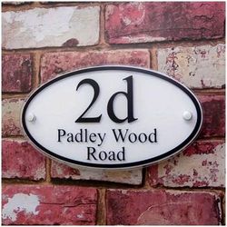 TEMU Customized Personalized Door Number, Acrylic Material Door Number Street Address Sign Plaque, Modern Door Number With Customizable Text