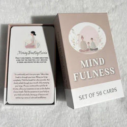 Mindfulness Cards, Mindful Meditation, Gratitude, Kindness, Self Care & Relaxation, Simple Practices for Everyday Life, 12x7cm