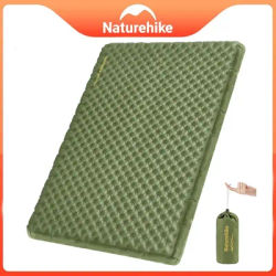 Naturehike Inflatable Mattress R Value 4.6 Inflatable Bed Outdoor Lightweight Double Camping Mat with Air Bag Sleeping Pads