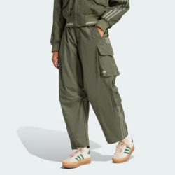 Adidas Official Three Stripes Women's Loose Casual Woven Cargo Pants JI5728