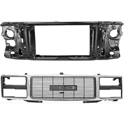 JC Whitney Grille Assembly Plastic Chrome Shell with Black Insert Grille, 1-year unlimited-mileage warranty KIT-050225-36