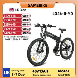 Samebike LO26-II-YD adult electric bike 900W city ebike 48V13AH E-bike 26 inch folding electric bike
