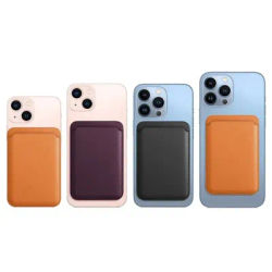 Original Apple Leather Magsafe wallet Magnetic Card holder Case For iPhone 15 14 12 13 16 Pro Max