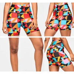 New 2025 Women's Sports Shorts Fitness Clothing Tight Pants Red