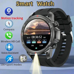 2024 nouveau Bluetooth appelant hommes Smartwatch LED en plein air Fitness surveillance de la santé montre intelligente 360*360 HD étanche Smartwatch