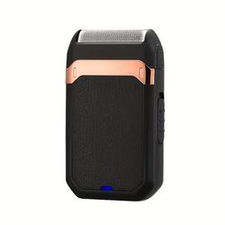 TEMU Feiyba Men's Portable Electric Shaver - Usb Rechargeable, Beard Trimmer With Precision Temple Edges, 4v-12v Operating Voltage, Lithium Battery, Ideal Gift For Boyfriend/fathe
