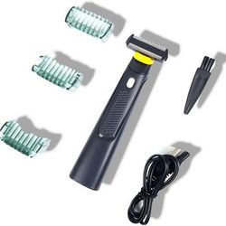 TEMU Men's Electric Razor, Electric Razor, Usb Charging With Limit Comb, Body Trimmer, Lithium Battery, Multi-functional Use