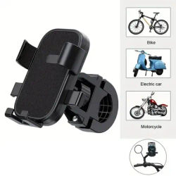 Bike Phone Holder Motorcycle Phone Holder 360° Rotating Adjustable Car Navigation Stand Outdoor