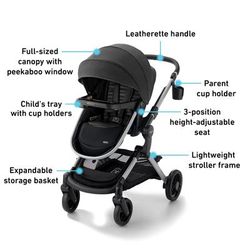 Graco Modes Nest DLX 3-in-1 Travel System - Raven