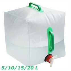 TEMU Container 5/ 10/ 15/ 20l Foldable Collapsible With Tap Camping Bottle