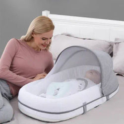 Lit bébé berceaux nouveau-nés nid de couchage lits de voyage pliable Babynest moustiquaire couffin