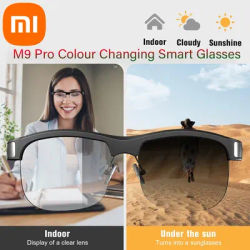M9 Pro Colour Changing Smart Bluetooth Glasses Anti-UV and Anti-Blue Light Waterproof Calls Wireless Smart Sunglasses