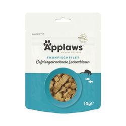 3x10g Tuna Fillet Freeze Dried Treats Natural Applaws Cat Snacks