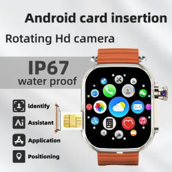Carte réseau 4G caméra rotative originale Android 9.0 modifiée Google Play Store version mondiale smartwatch CDS9 Ultra smartwatch
