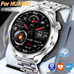 GT4 Pro santé montre intelligente hommes 360*360 AMOLED écran NFC GPS Tracker boussole BT appel sang oxygène IP68 Sport Smartwatch 2025New
