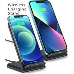 Desktop Wireless Charger Stand for IPhone 15 14 13 12 11 Pro X XS Max XR 8 Samsung Xiaomi Induction Fast Charging Dock Station