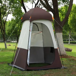 Portable Shower Tent Double Layer Waterproof Privacy Shelter Outdoor Camping Toilet Changing Instant Setup Lightweight