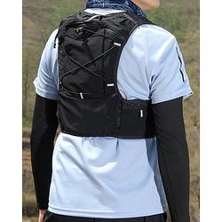 Gilet da corsa Pacchetto d'acqua Gilet di idratazione Manicotti Riflettente Impermeabile Asciugatura Rapida Poliestere per Maratona Escursionismo Jogging