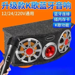 Caisson de basses de voiture, haut-parleur Bluetooth à Double basse, 12v 24v 220v, aigus de camion
