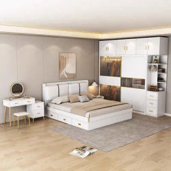 MDF 2024 Camera in legno Full Home Hotel Modern King Queen Furniture Bedroom Sets