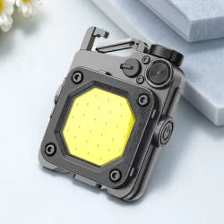 Portable Mini Keychain Flashlight Multi-Speed Adjustable USB Rechargeable Waterproof Work Light for Outdoor Activities