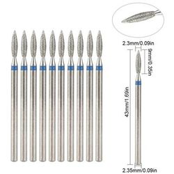 TEMU 10pcs/set Milling Cutter Nail Drill Bits Set For Manicure Accessory Pedicure Eletric Machine Nail Bit Brush Burr Tools