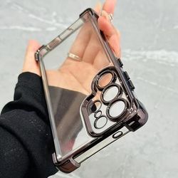 TEMU New Electroplated Case Suitable For S25u/s25/s24u/s23/s22u With Lens Film And