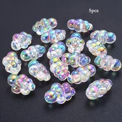 TEMU Pack Of 5, 1:6 Ratio Bubbles, Suitable For Miniature Doll House Bathtub Models, Or Fairy Beach - Acrylic Beads For Jewelry Craft
