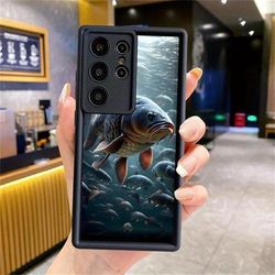 TEMU Bottom Catfish Phone Case S25 S23 Plus Fe S24 Ultra S22 S21plus S20 S25ultra Shell Fitted Cover