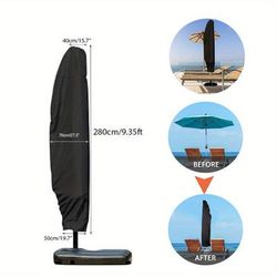 TEMU 280cm Parasol Cover Cantilever Outdoor Garden