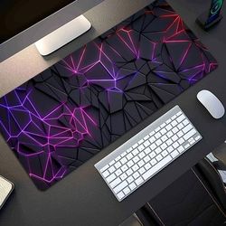 TEMU 1pc Durable Large Mouse Pad Fashion Desk Mat Computer Keyboard Mouse Pad Laptop Gaming Pad - Precision Stitched Edges Non-slip Xxl - / Office And Study Accessories
