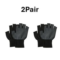 TEMU 2 Or 5 Pairs Of Anti - Slip Half - Finger Gloves - Ideal For Daily Use, Comfortable In Indoor And Outdoor Activities. Unisex