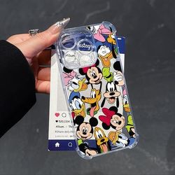 TEMU Case For Iphone 16 15 14 11 Pro Xr Xs 7 Plus Shockproof Transparent Soft Back Cover