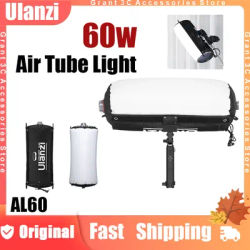 Ulanzi AL60 AL120 Inflatable Air Tube Light 60W Bi-Color 2700K-6500K LED Video Light Custom Foldable Soft Light Photography Lamp