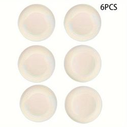 TEMU 6/18pcs Pp Unbreakable 9inch Food Plates, Dishes, Plates, Dinner Plates, Kitchen Living Room Fruit Plates Snacks Plastic Dinner Plates