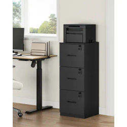 VASAGLE 3-Drawer Vertical File Cabinet, Filing Cabinet for Home Office, with 3 Lockable Drawers