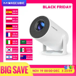 Magcubic HY300 Pro 8K HD Projector Android14 Dual Wifi6 290ANSI Allwinner H726 BT5.0 1280*720 Home Cinema Outdoor Projetor HY300