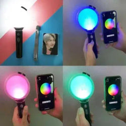 Kpop Army Bombs Lightstick Ver.4 Map of The Soul Special Edition Concert Light Stick with Bluetooth Photo Cards Fans Collection