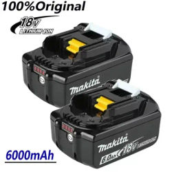 100% for Makita 18V 6000mAh rechargeable lithium-ion battery for drilling, spare battery, BL1860.BL1830.BL1850.BL1860B.