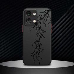 TEMU Creative Lightning Line Cartoon For Oneplus N20 Se N30 N10 Ce 3 2 5g Lite Full Protection Protective Matte Frosted Transparent Cover Phone Case