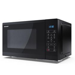 TEMU Sharp 25l 900w Digital Microwave Black