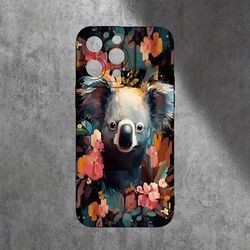 TEMU Koala Pattern, Frosted Tpu Phone Case