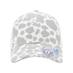 Infinity Her CHARLIE Women's Modern Trucker Cap in Grey Cow/White size Adjustable | Cotton