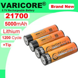 VariCore VC-2150 21700 3.7V 5000mAh Lithium ion Battery for Headlight Flashlight batteries+Pointed tip Grade A