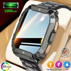 Nouveau extérieur 1.95 pouces HD écran GPS hommes smartwatch fréquence cardiaque surveillance de la santé IP68 étanche 1000Mah femmes Smartwatch horloge
