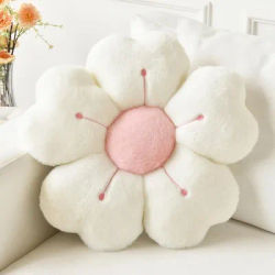Oreiller tournesol, coussin de siège marguerite, tapis de fleurs, tapis de bureau, tapis en peluche, cadeau de Noël, Halloween, cadeau de Thanksgiving