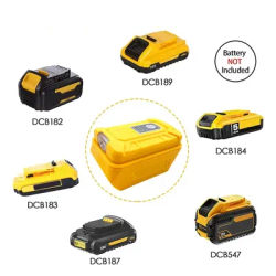 Battery Adapter For Makita/DeWalt 18V 20V Li-ion Battery Dual USB Output Ports Power Bank Phone Charger With LED Working Light