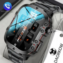 2024 All-new Smartwatch militare euged per uomo per Android IOS Watch Ip68 impermeabile 2.01 AI Voice Bluetooth Call Smartwatch