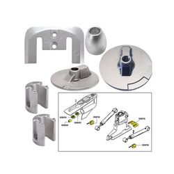 Tecnoseal Anode Kit w/Hardware - Mercury Bravo 3 2004-Present - Aluminum 20805AL