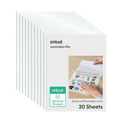 Cricut Lamination Film | 8.5 in x 11 in | 30 Count | Clear